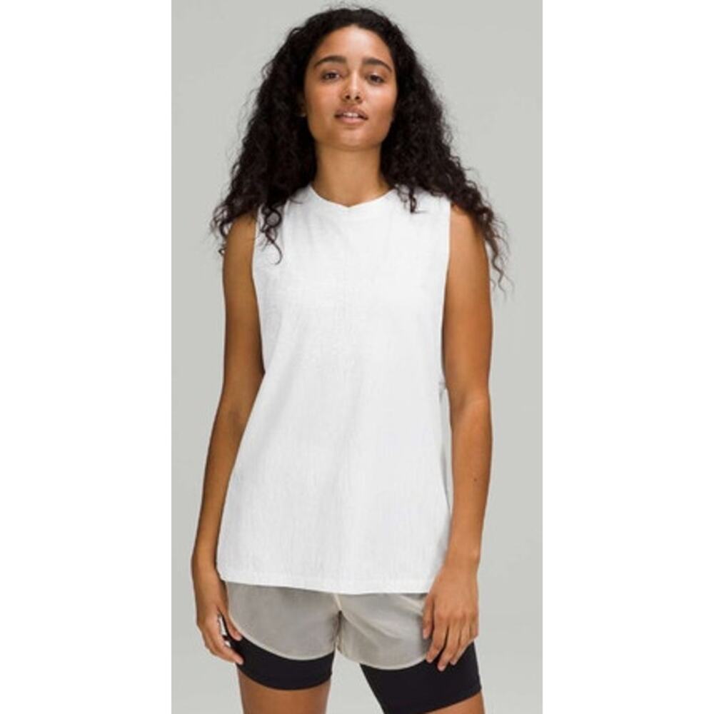 Lululemon All Yours Tank Top White Womens Size 10